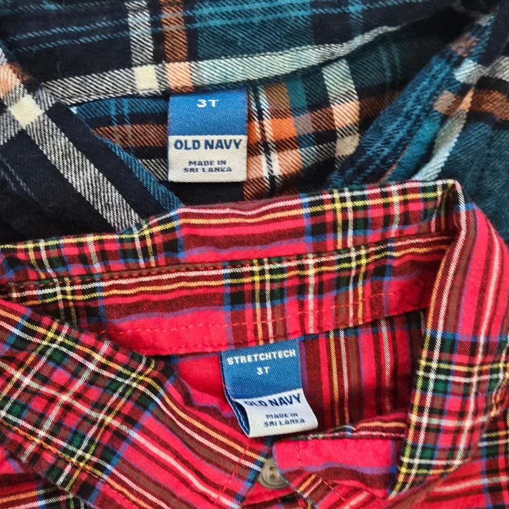 Old Navy Carters Gymboree Toddler‎ Boys Clothing 13pc Bundle Size 3T Plaid Denim